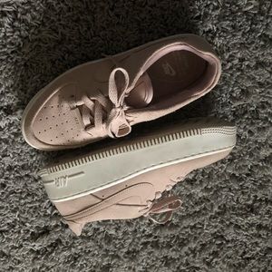 Nike Platform Blush Pink Air Force 1
